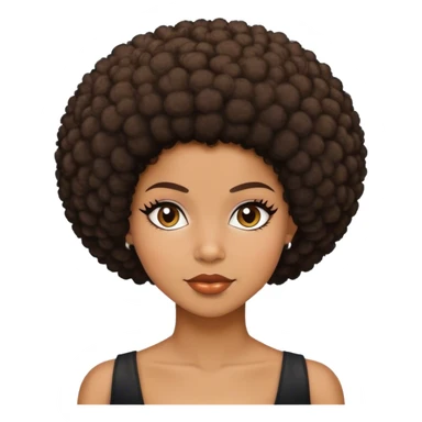 Black Latina with pixie afro sticker