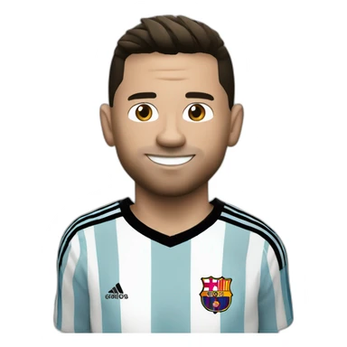 Ronaldo haut dessu de messi sticker