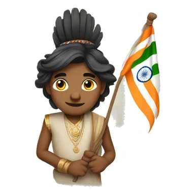 indian independence day sticker