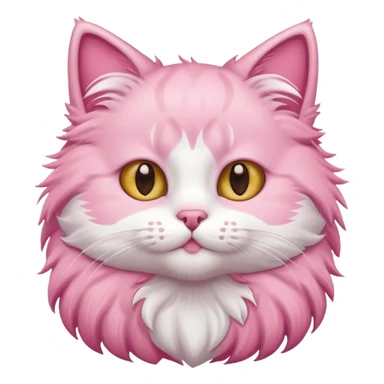 cute pink cat sticker
