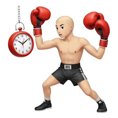 Ma verekszünk pörög az idő ⌚️🥊 sticker