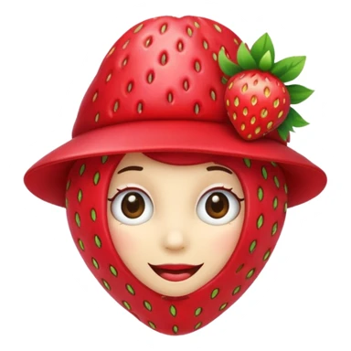 strawberry front the mic with hat sticker
