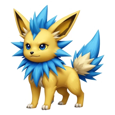 Jolteon-Shinx-Fakémon-hybrid-creature (full body)  sticker
