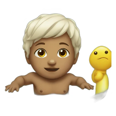 Baby in the pool sticker