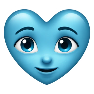 Baby blue heart sticker