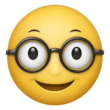 a smilie with four eyes sticker