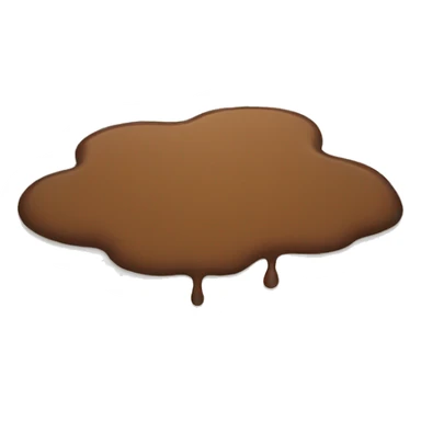 brown puddle  sticker