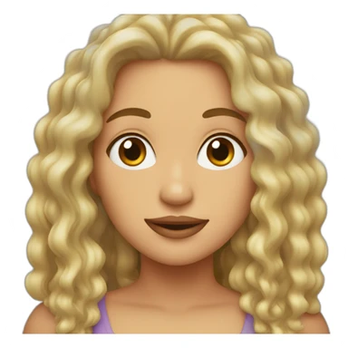 Teresa pelo rizado sticker