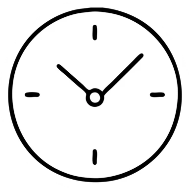 simple clock icon sticker