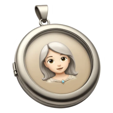 Open Locket with a photo inside sticker