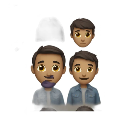 Chico con pasamontañas sticker