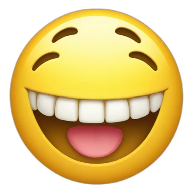 classic smiley with a missing teeth sticker