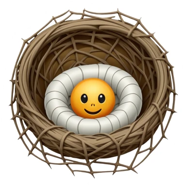 spiderweb nest sticker