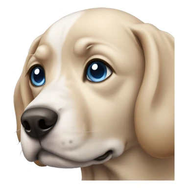 Beautiful dog with blue eyes sticker