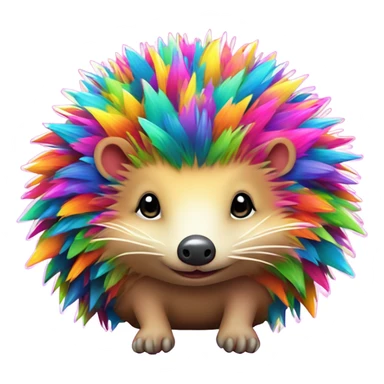 Lisa Frank hedge hog ￼ sticker