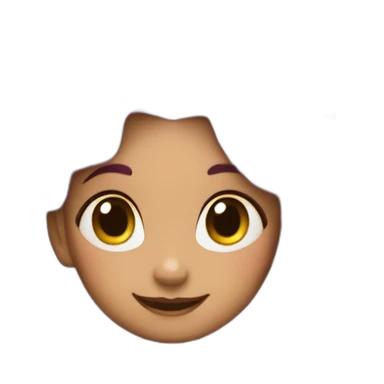 Ladybug girl with blue hairs sticker