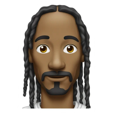 Snoop dogg whit dreads lock sticker
