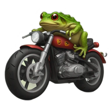 Hell toad motorbike club sticker