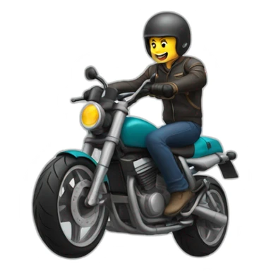motorcycle wheelie sticker