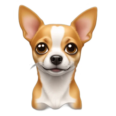 chihuahua crossed with a jack russel orange sticker