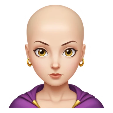 Bald girl with super powers  sticker