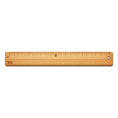 ruler with measurement markings sticker
