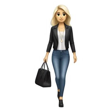 Serbian girl walking a fashion show sticker