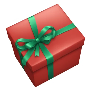 Red Christmas gift box  sticker