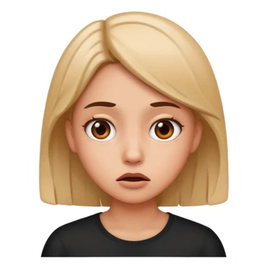 Girl confused  sticker