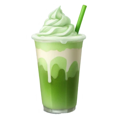 Iced matcha latte sticker