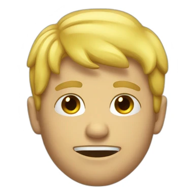 Blonde guy vomit rainbow sticker