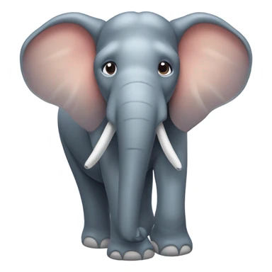 elefante con dos n sticker