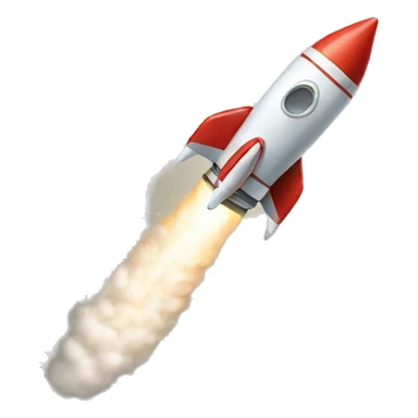 rocket taking off sticker