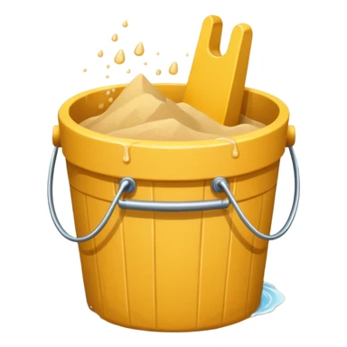 sand castle, Bucket-shaped castle sticker