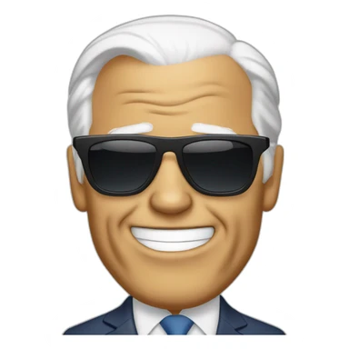 joe biden with sunglasses sticker
