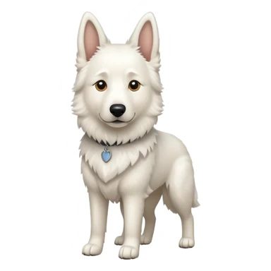 White shepherd sticker