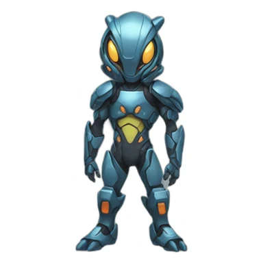 tiny cyber pokemon full body sticker