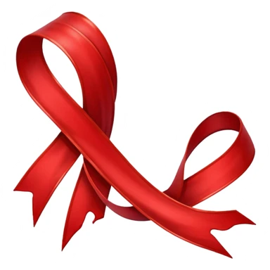 Ribbon with blood sticker