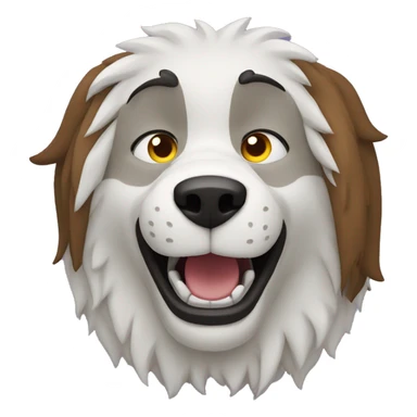 lobo escuchando musica sticker