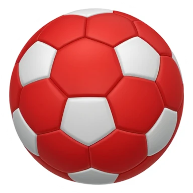 red soccer ball  sticker