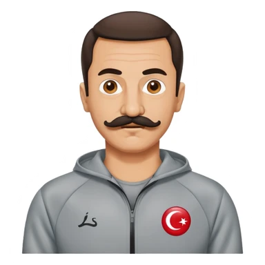 Recep İvedik, Turkish comedy character with mustache and tracksuit sticker