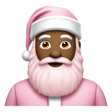 Light pink Santa  sticker