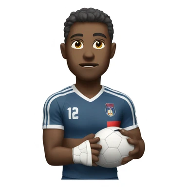 Footballer shushing  sticker