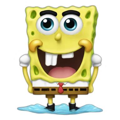 SpongeBob crying rivers sticker
