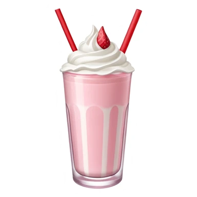 Strawberry milkshake sticker