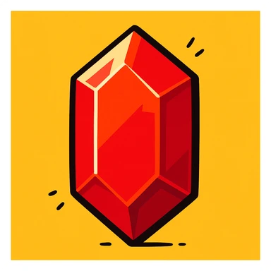 rupee ruby sticker
