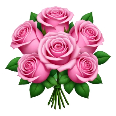 a beautiful pink bouquet  sticker