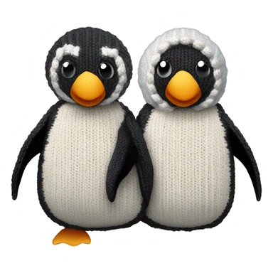 pregnant transgender penguins wearing the Hand knitted his boyfriend made sticker