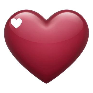 Light maroon heart sticker