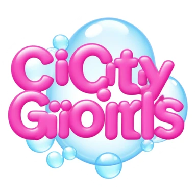 Words “City Girls Summer” in big pink font sticker
